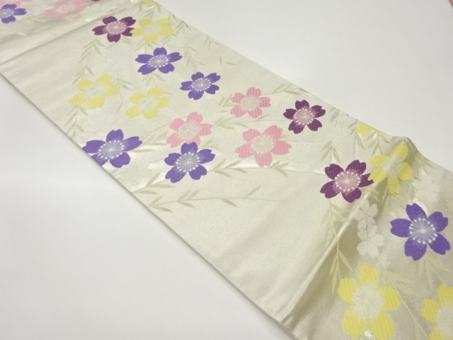 着物・帯 ] - 袋帯 枝垂れ桜模様織出し袋帯 | 宗 sou::お茶道具・着物